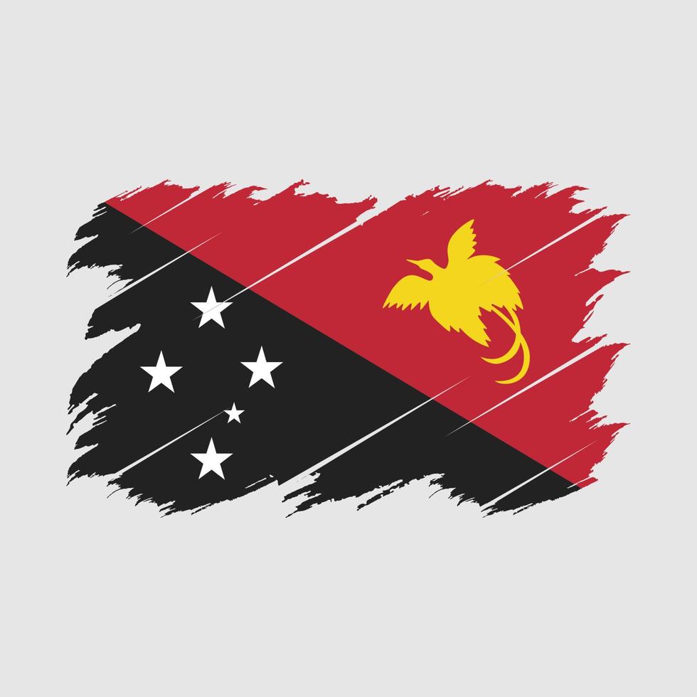 Papua Flag Brush vector