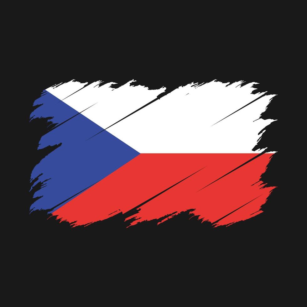 Czech Flag Brush vector