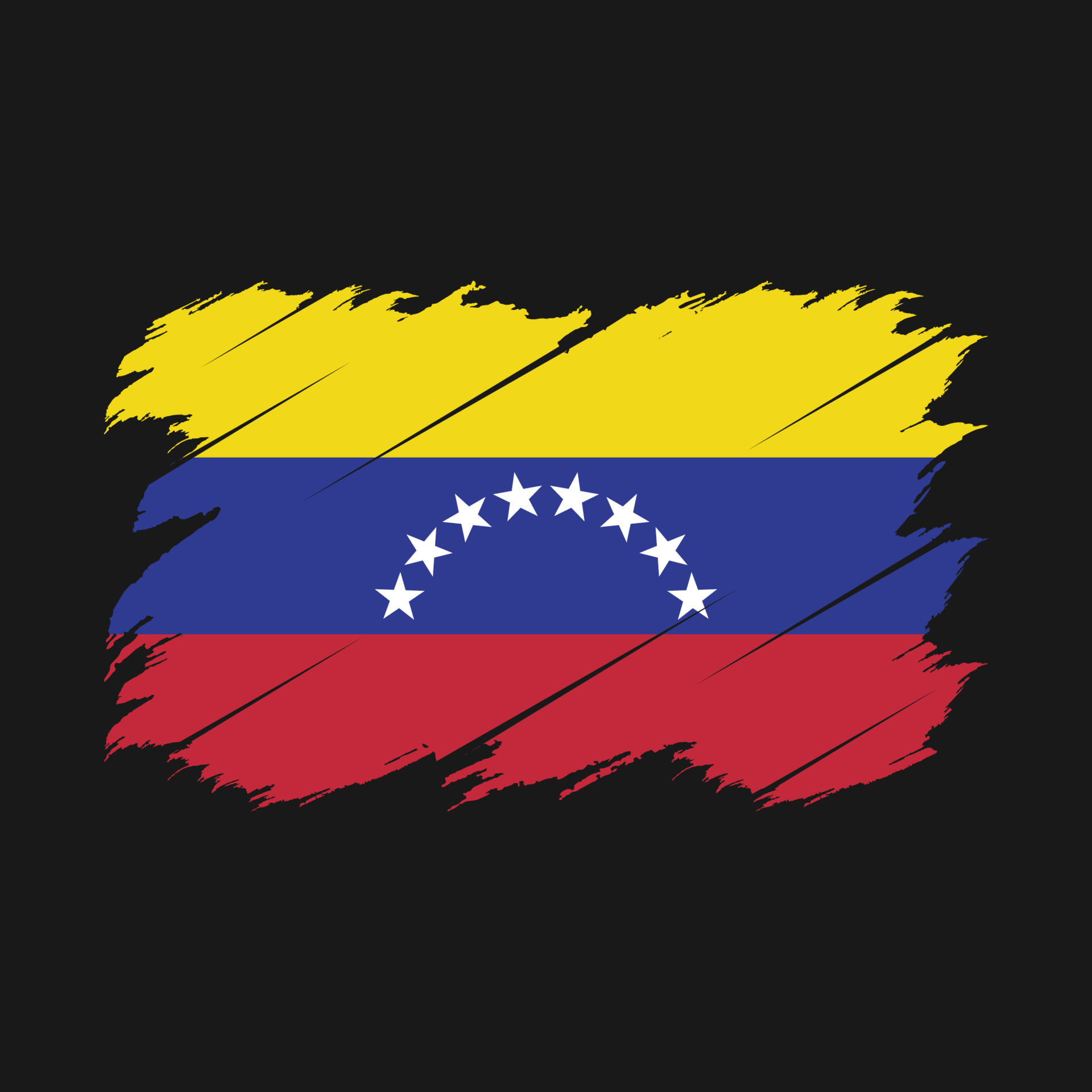 Venezuela flag brush 14912292 vector art at vecteezy