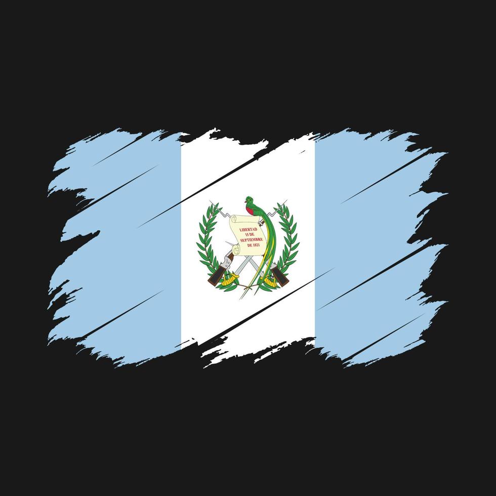 cepillo de bandera de guatemala vector