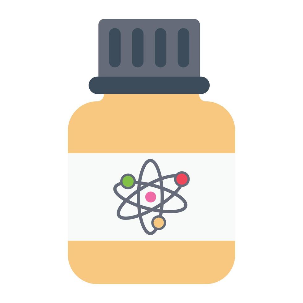 ilustración de vector de botella química en un fondo. símbolos de calidad premium. iconos vectoriales para concepto y diseño gráfico.