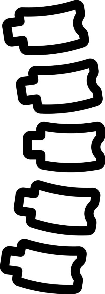 line icon for spine vector