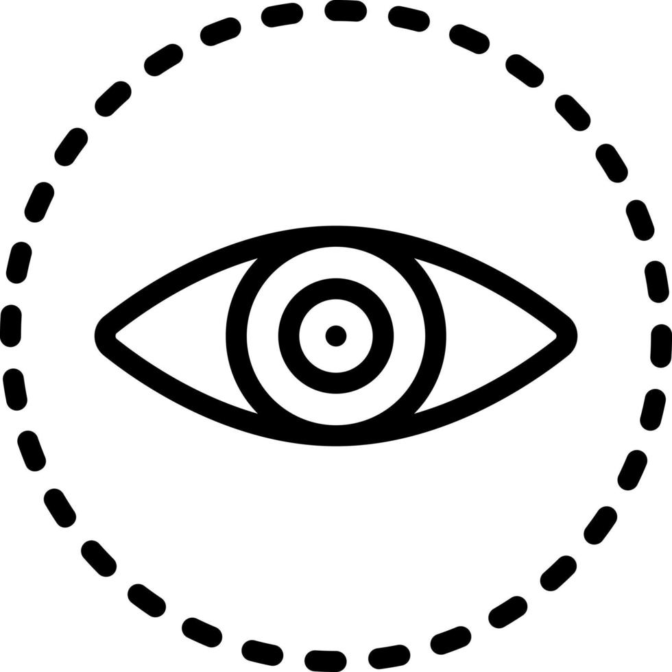 line icon for visible vector