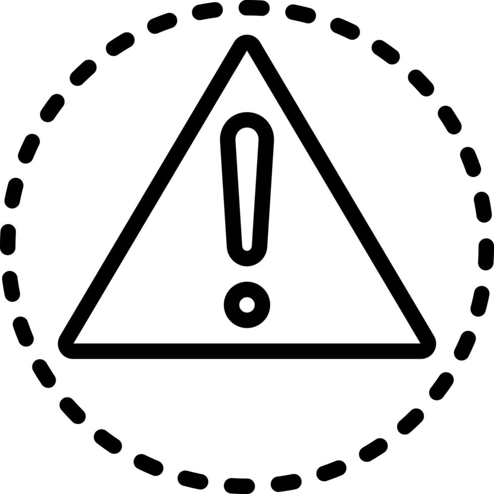 line icon for caution vector