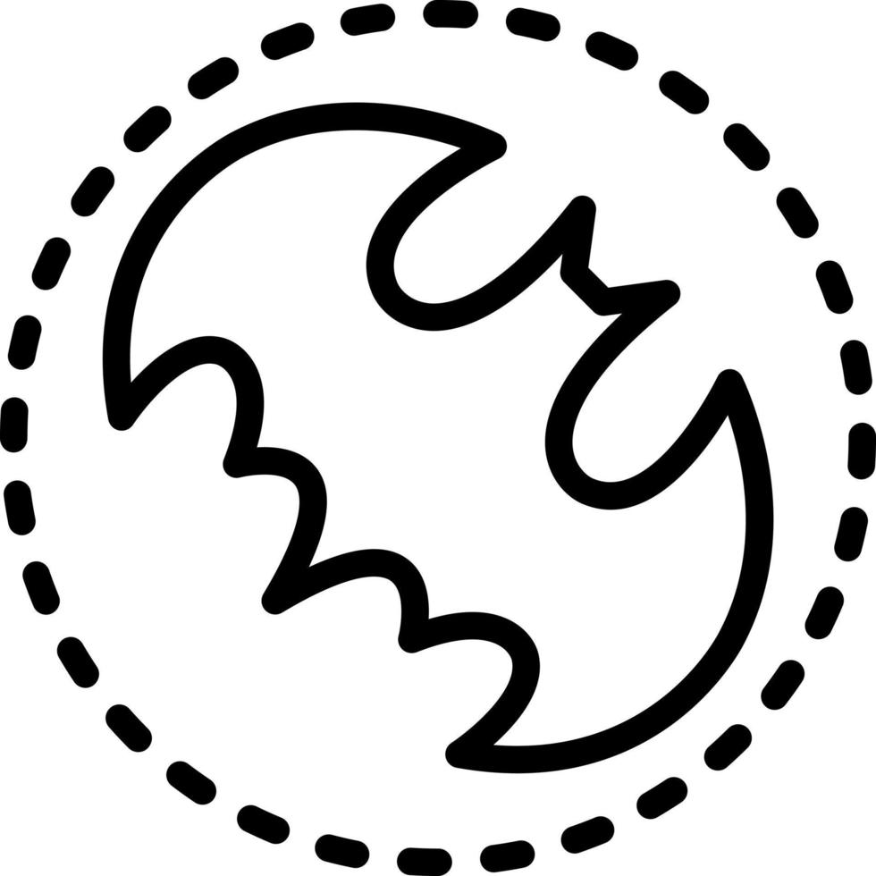 line icon for batman vector