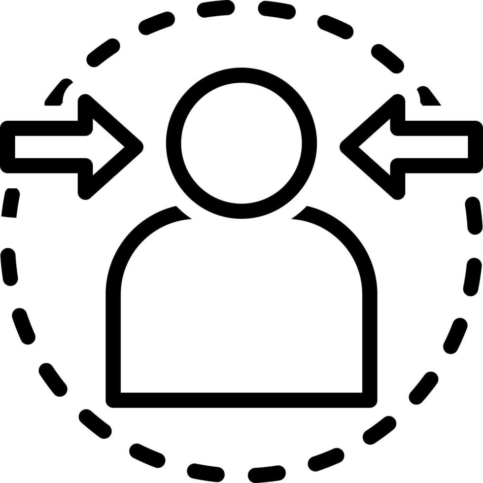 line icon for yourself vector