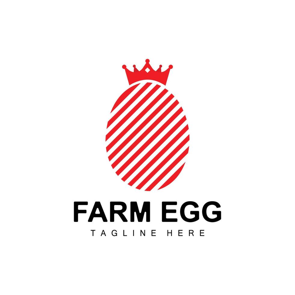 Egg Logo, Egg Farm Design, Chicken Logo, Asian Food Vector