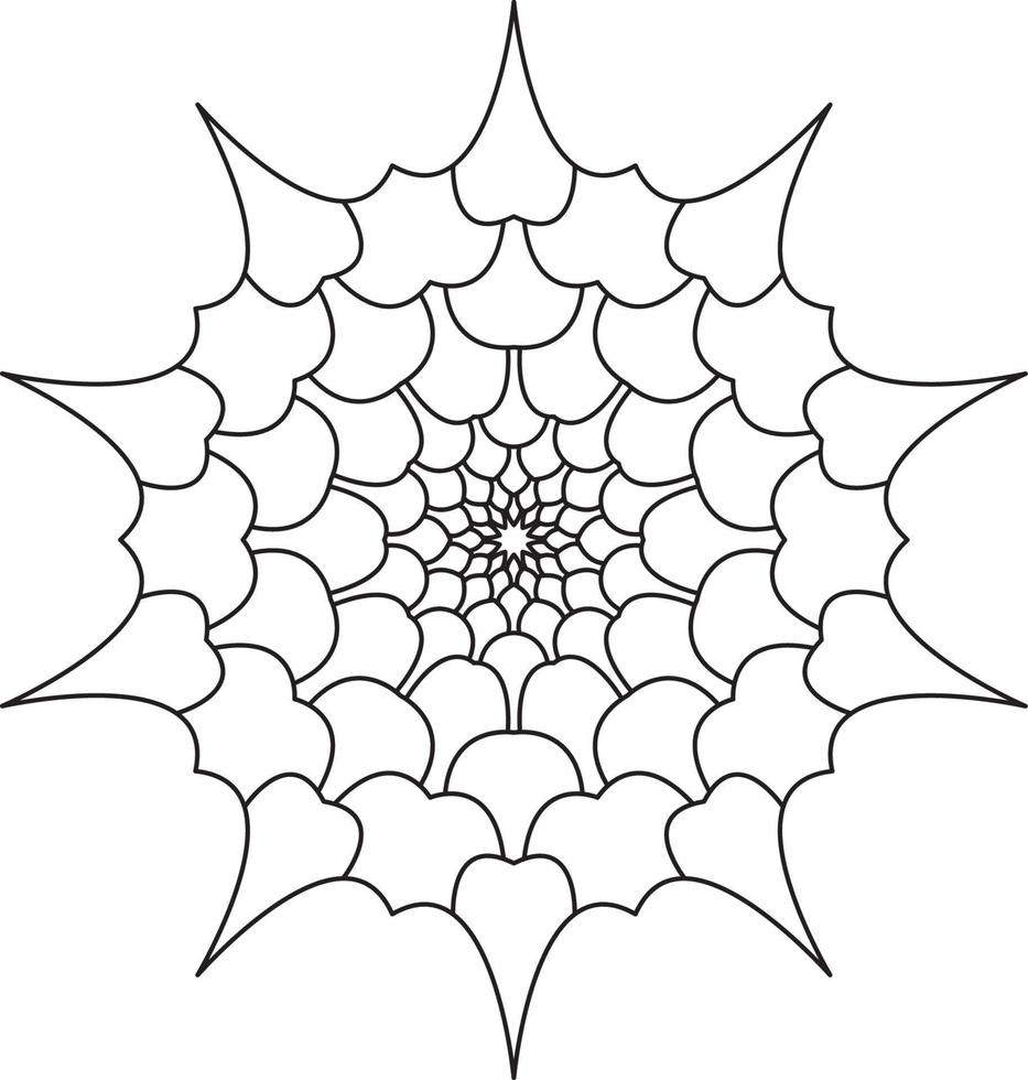 Mandala Coloring Page Graphic vector