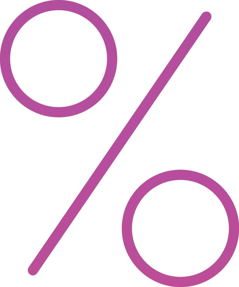 Percent Vector Icon Design