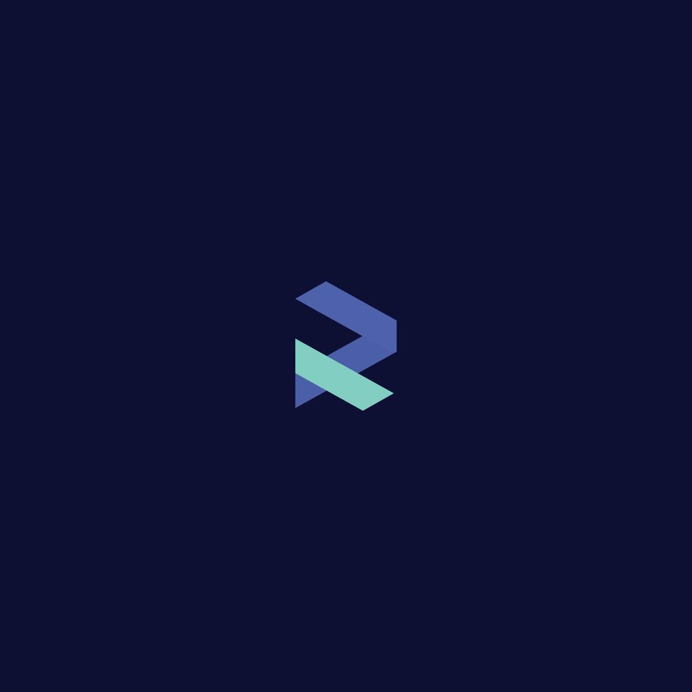 R logo design vector