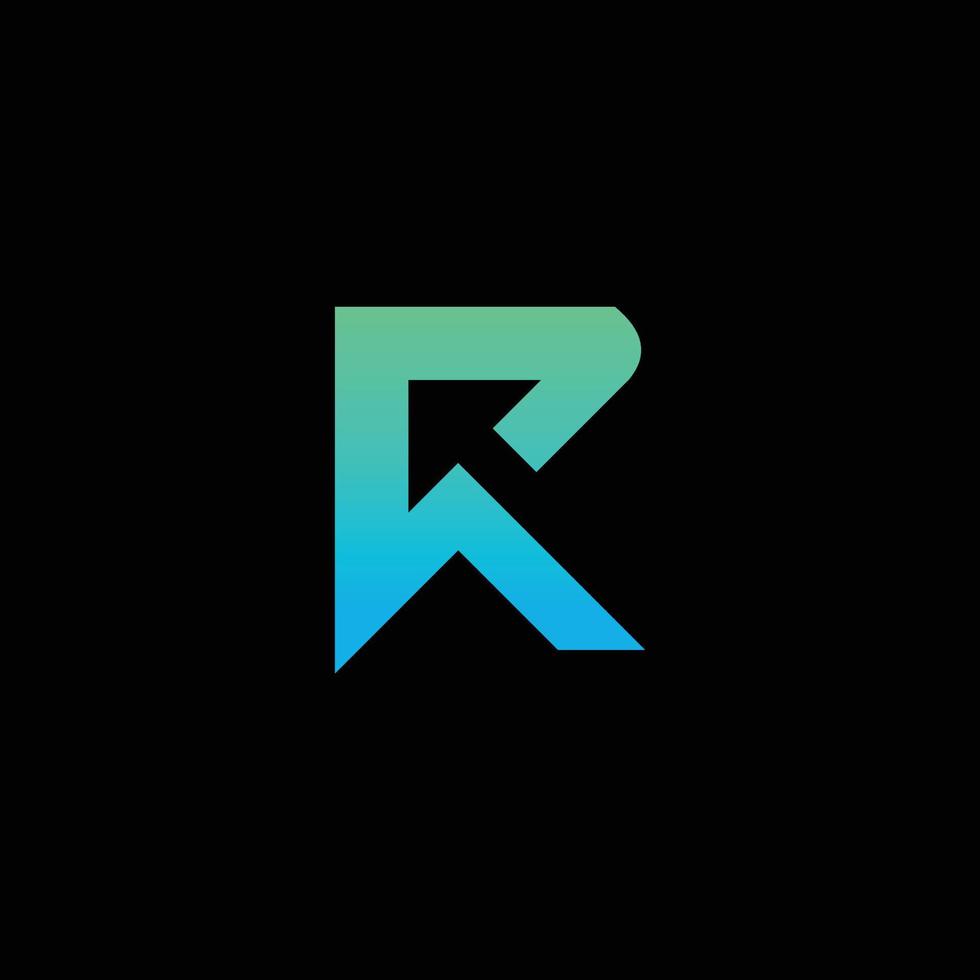 R logo design vector