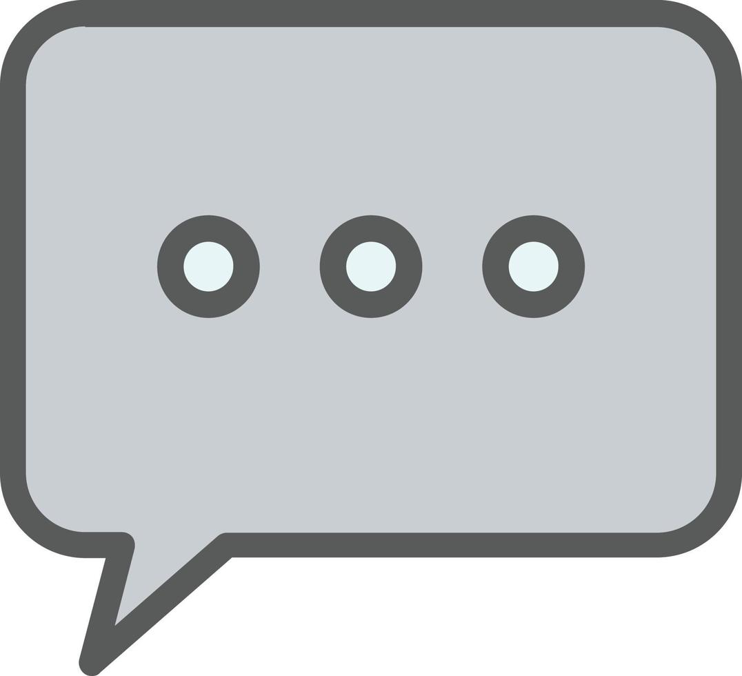 Comment Dots Vector Icon Design