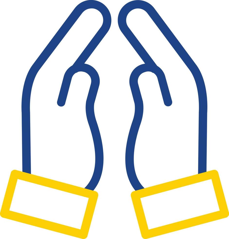 Praying Hands Vector Icon Design