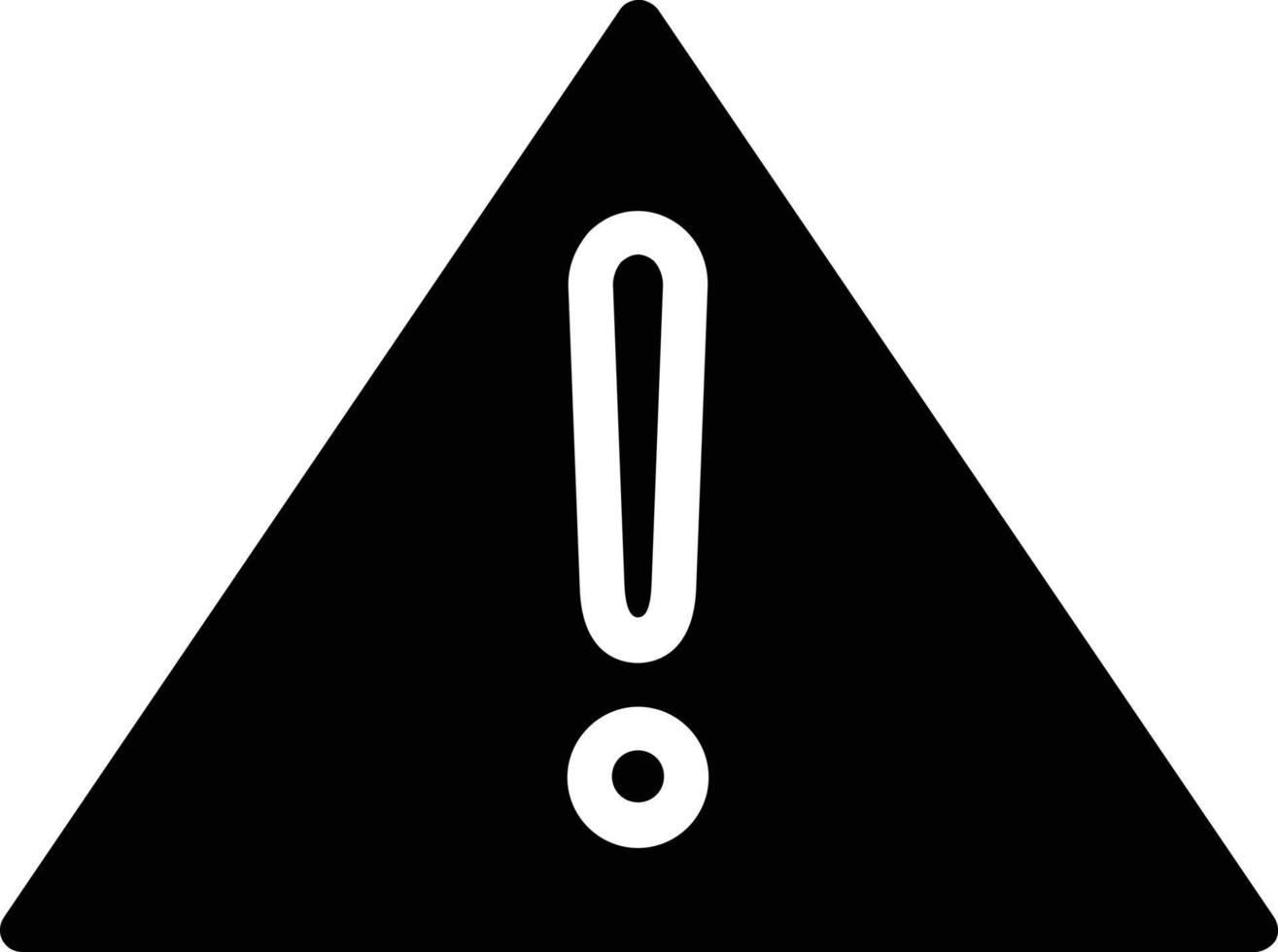 Exclamation Triangle Vector Icon Design