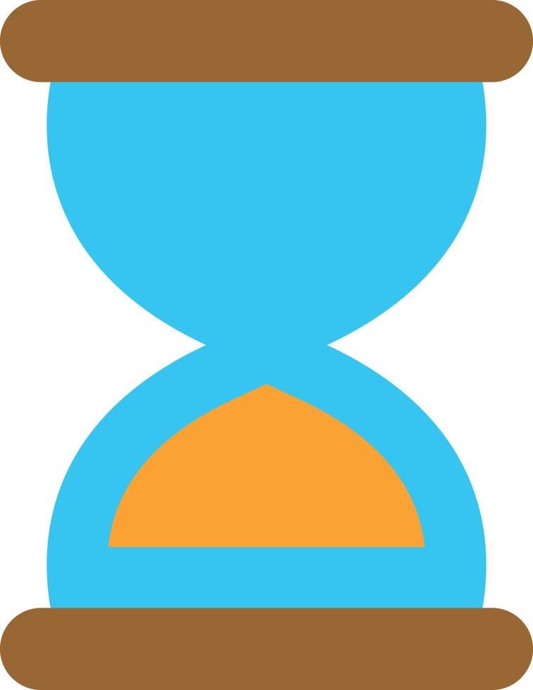 Hourglass End Vector Icon Design