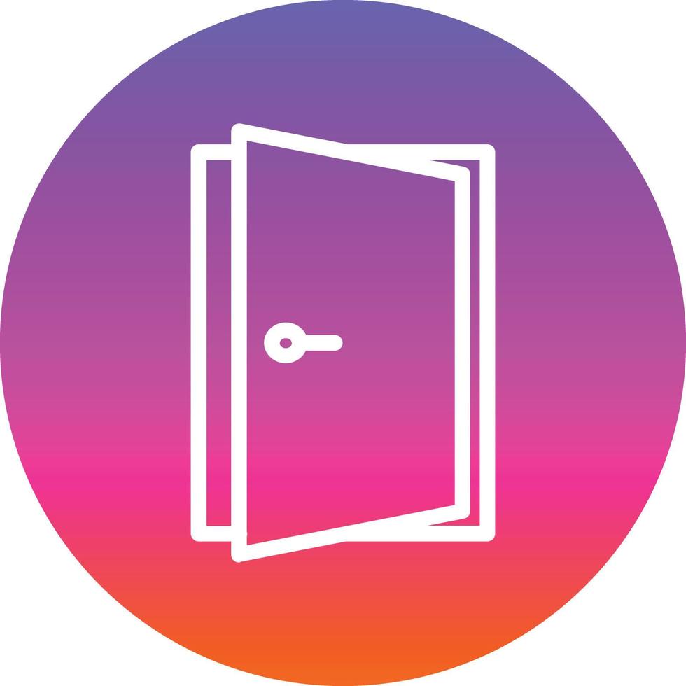 Door Open Vector Icon Design