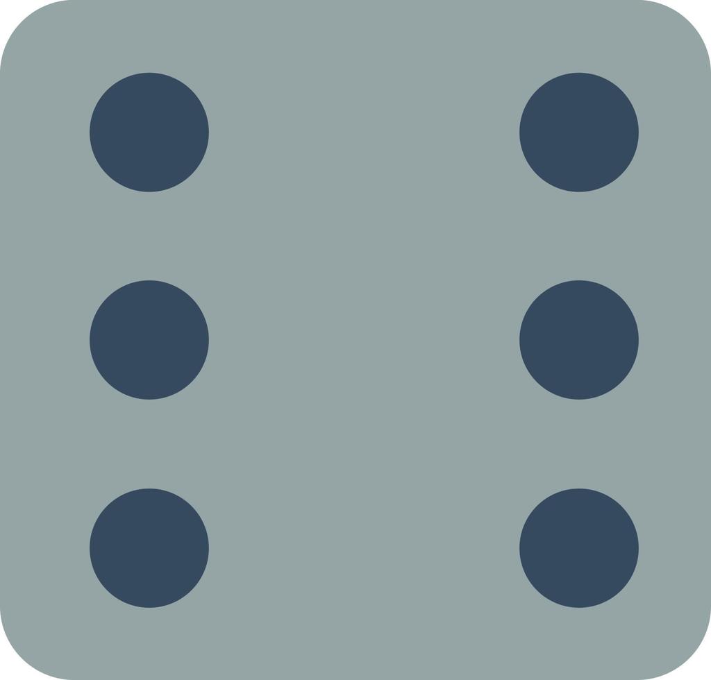 Dice Six Vector Icon Design