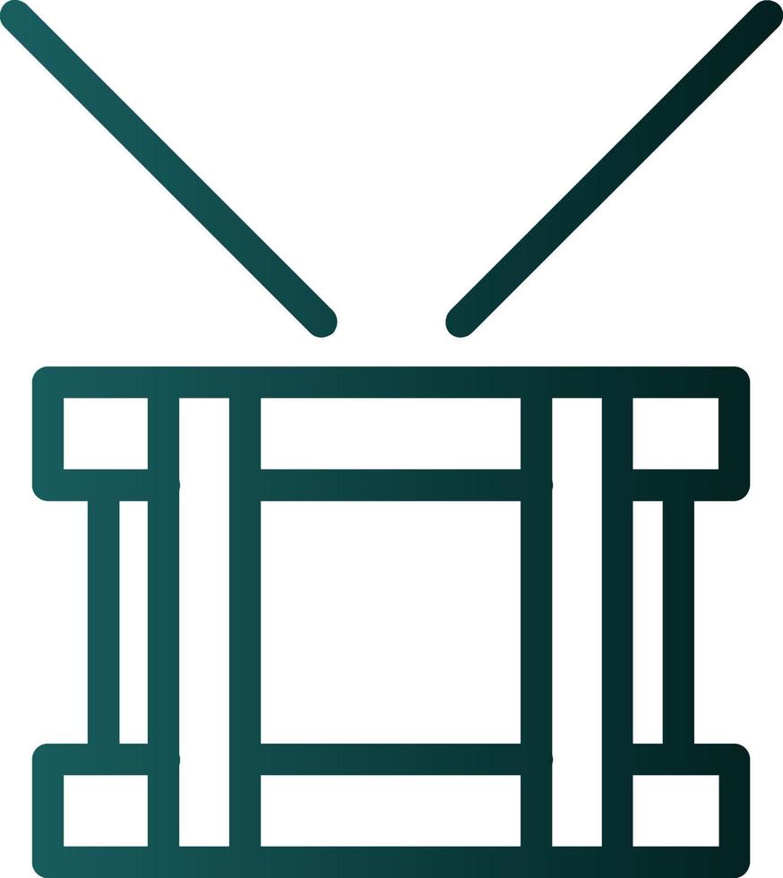 Drum Steelpan Vector Icon Design