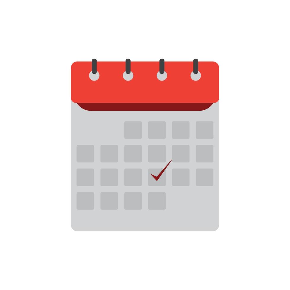 December calendar date vector