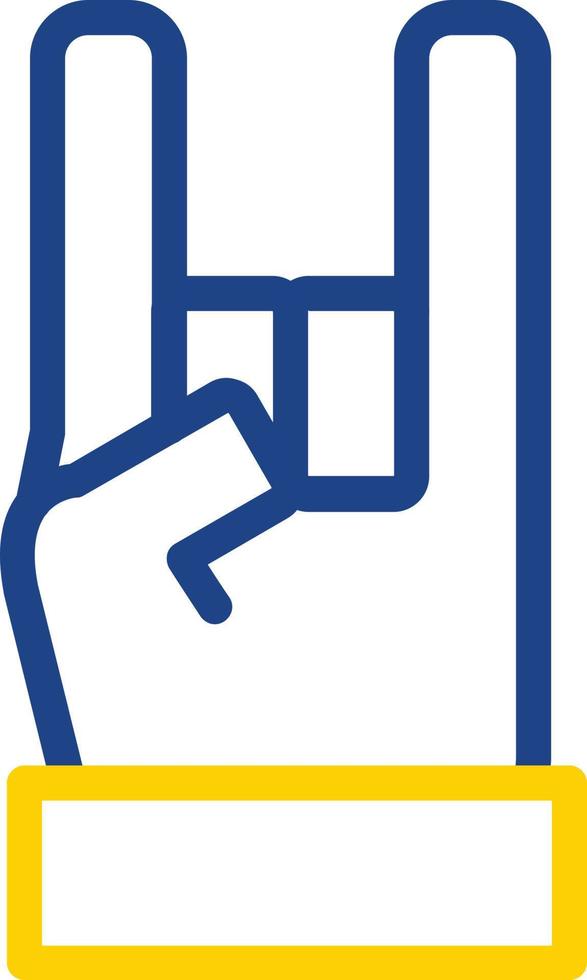 Hand Rock Vector Icon Design