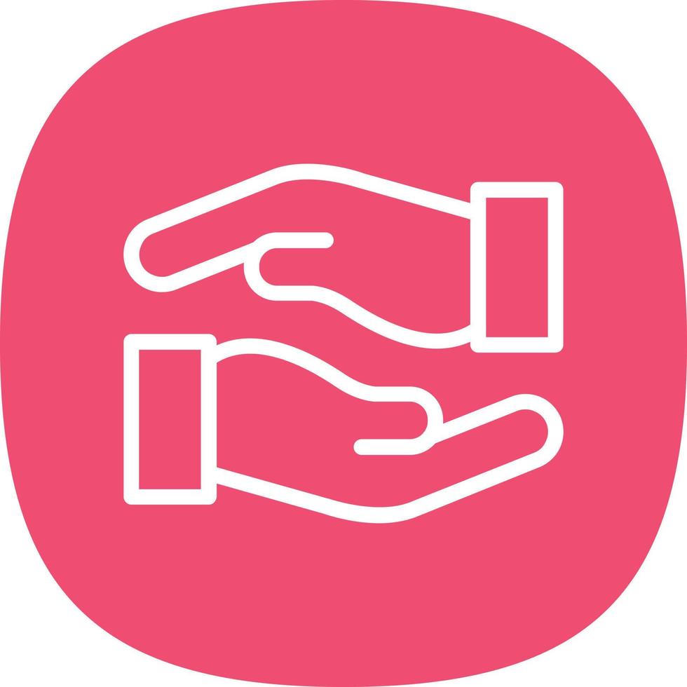 Hands Helping Vector Icon Design