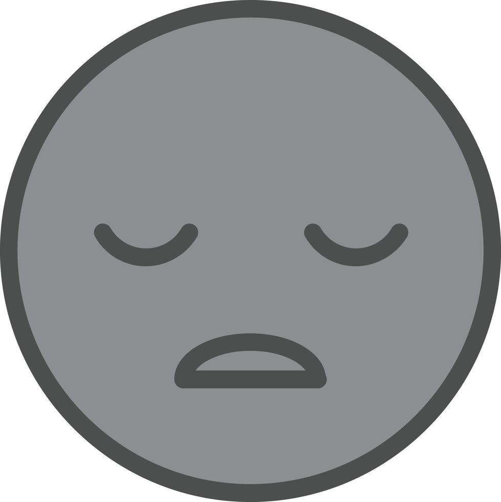 Frown Open Vector Icon Design