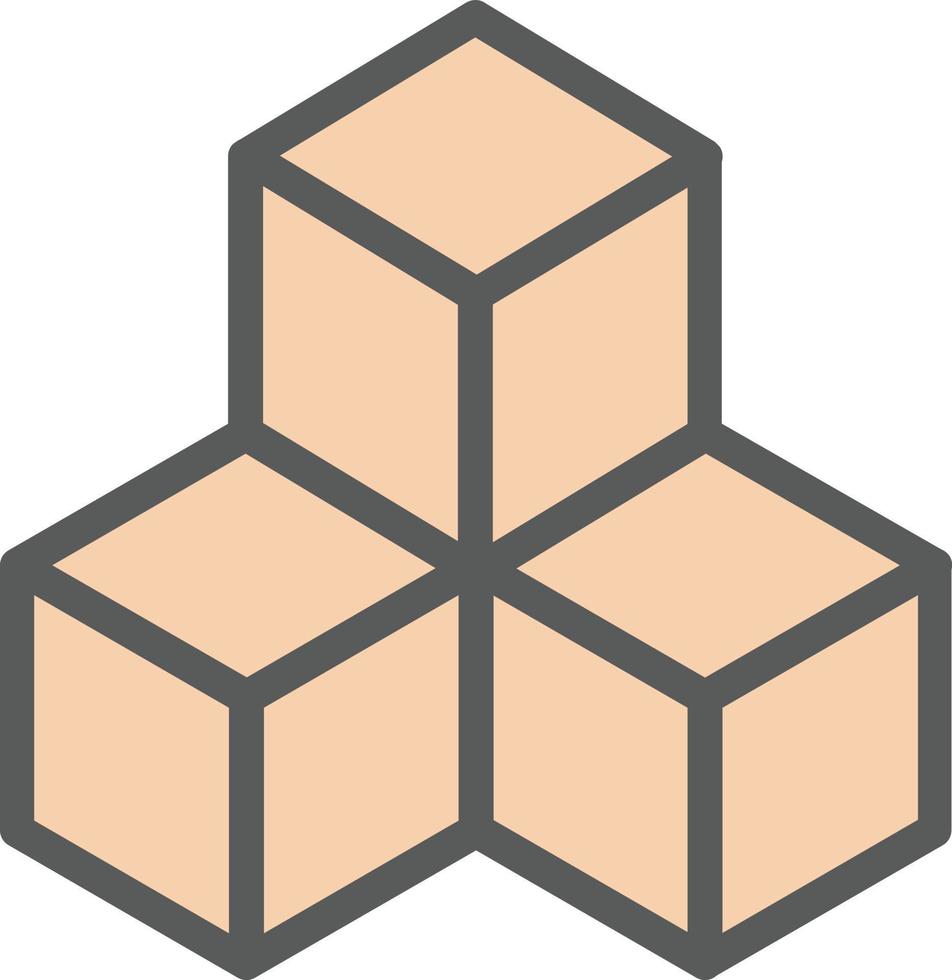Cubes Vector Icon Design