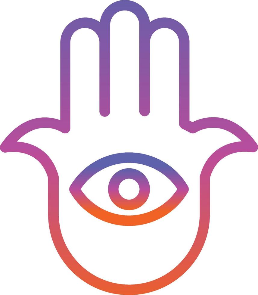 Hamsa Vector Icon Design