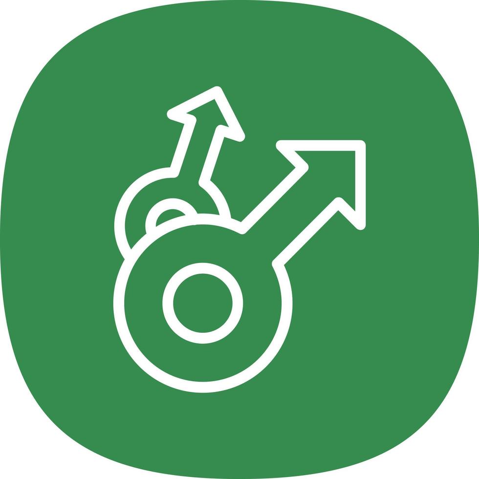 Mars Double Vector Icon Design