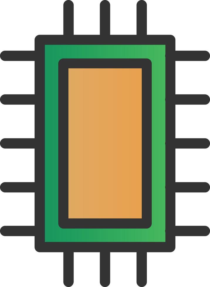 diseño de icono de vector de microchip