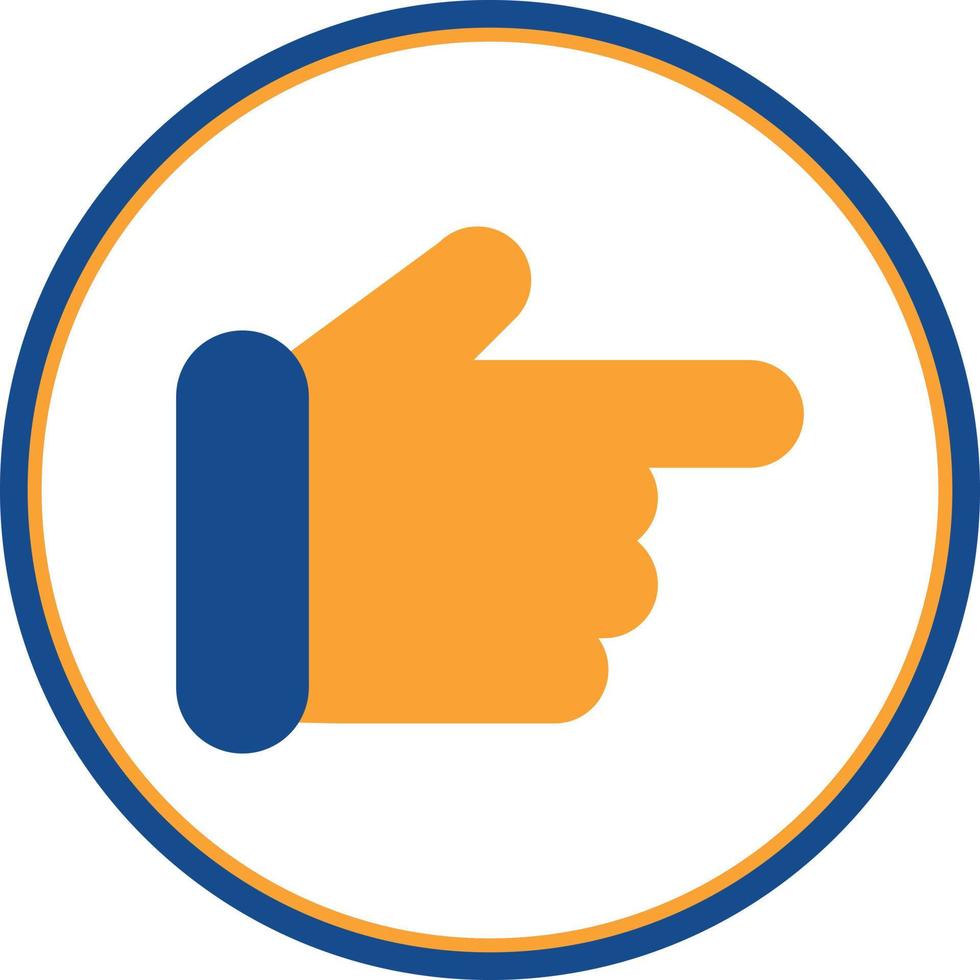 Hand Point Right Vector Icon Design