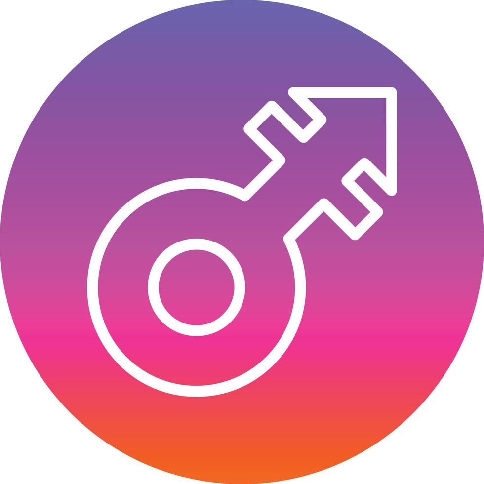 Mars Stroke Vector Icon Design