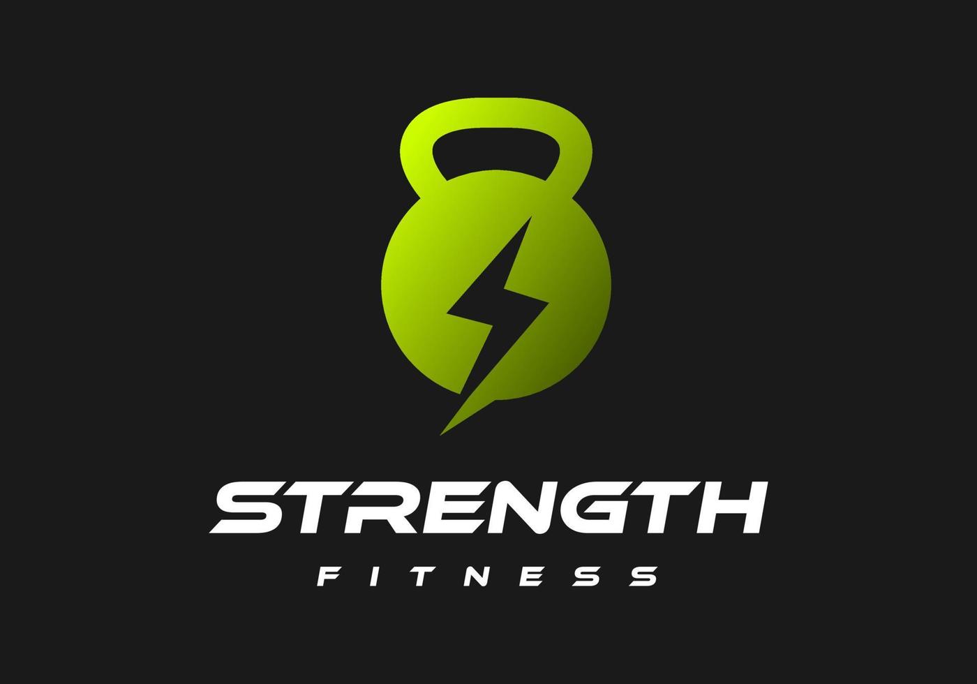 The kettlebell logo is suitable for fitness business symbols. vector