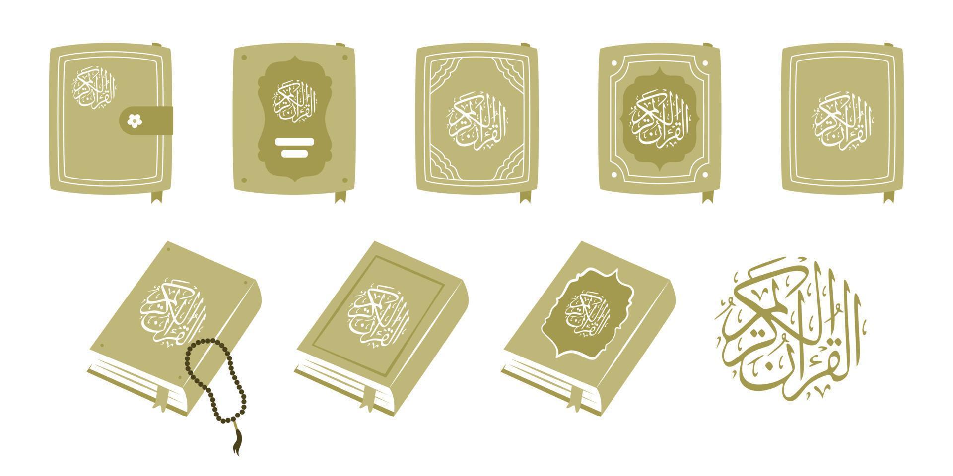 holy quran clip art vector collection