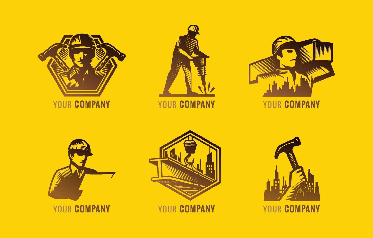 Construction Logo Set vector