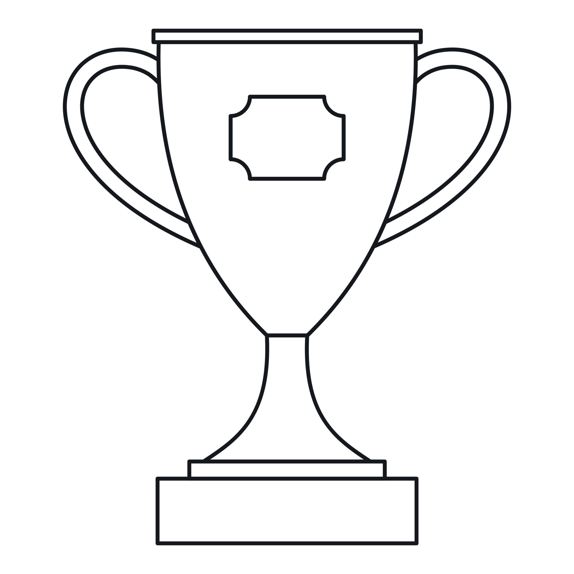 Trophy cup award icon, outline style 14915374 Vector Art at Vecteezy