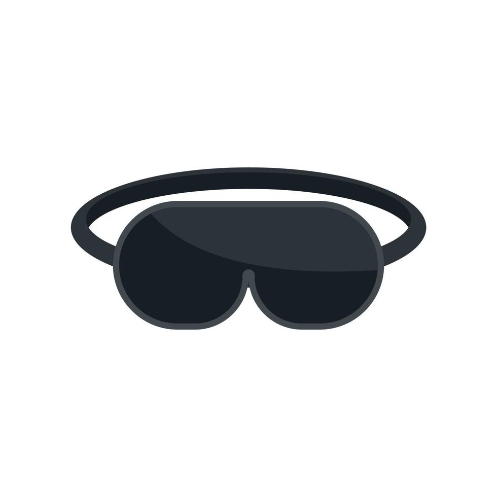 Sleeping mask icon flat isolated vector