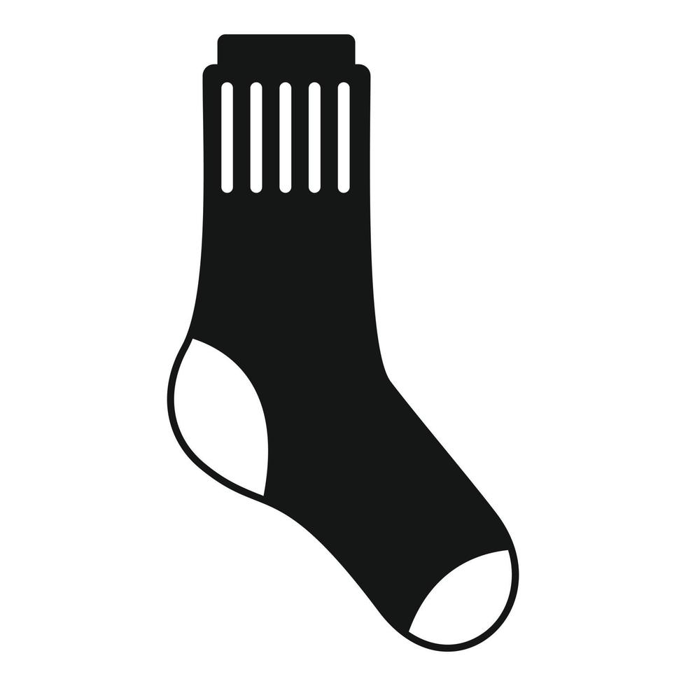 Sock item icon simple vector. Wool pair vector