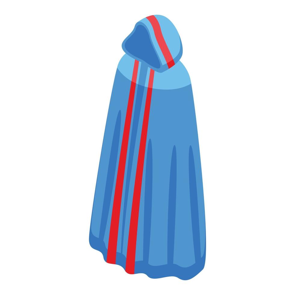 Carnival cloak icon isometric vector. Super cape vector