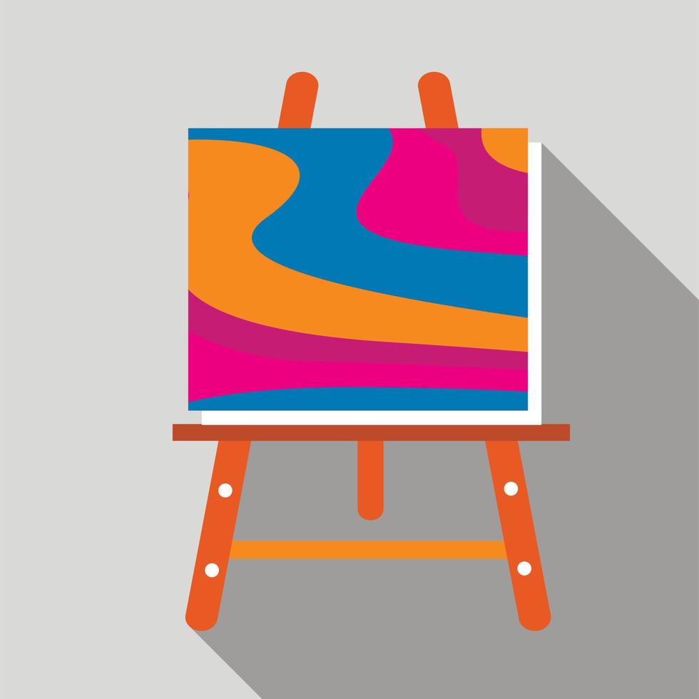 Easel icon, flat style vector