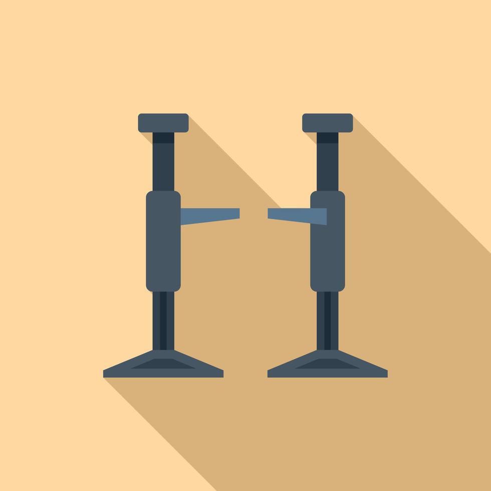 Car lift icon flat vector. Auto service vector