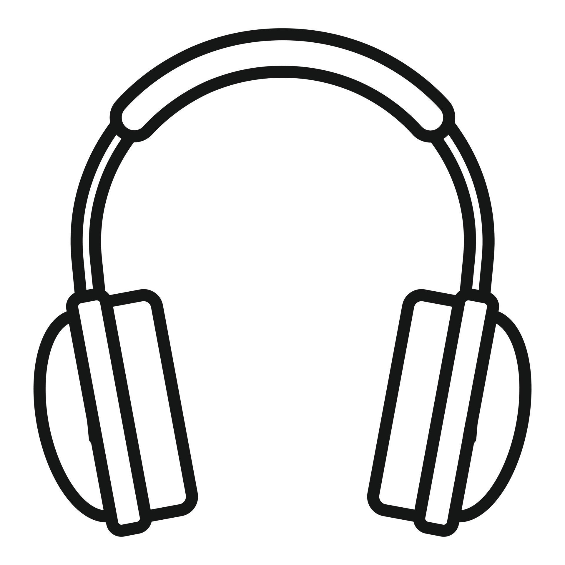 Headphone icon outline vector. Gamer headset 14915777 Vector Art at