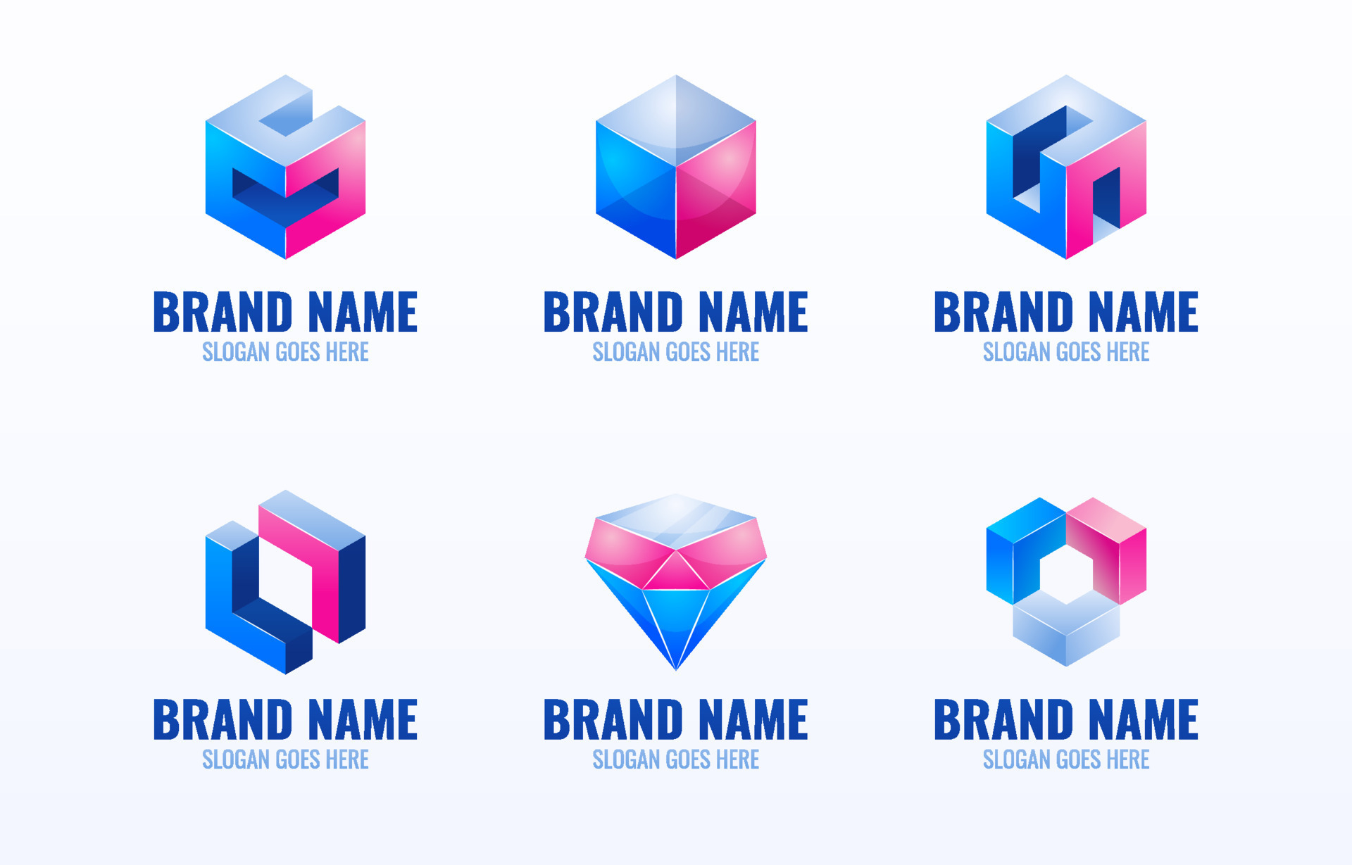 geometrical logo shapes