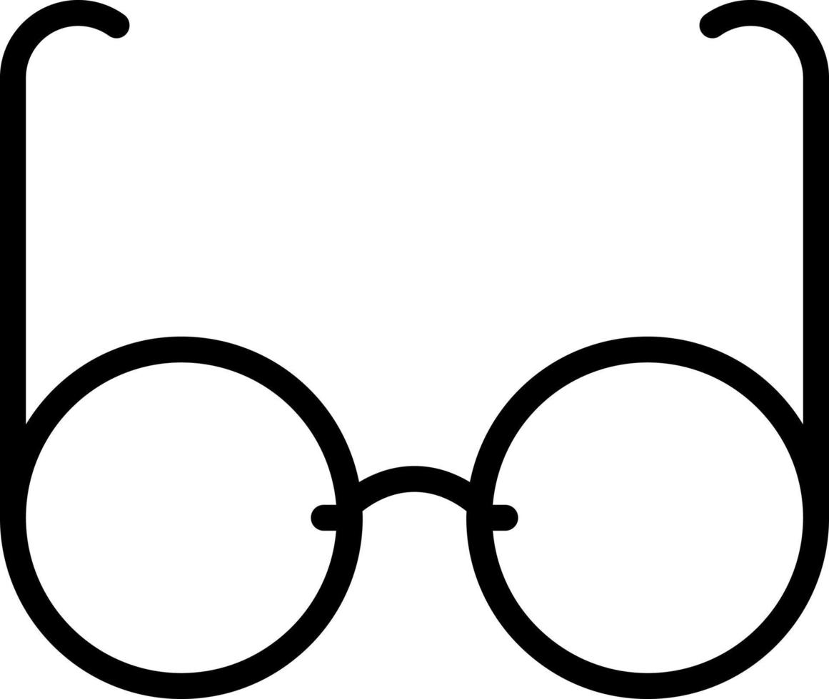 line icon for glasses vector
