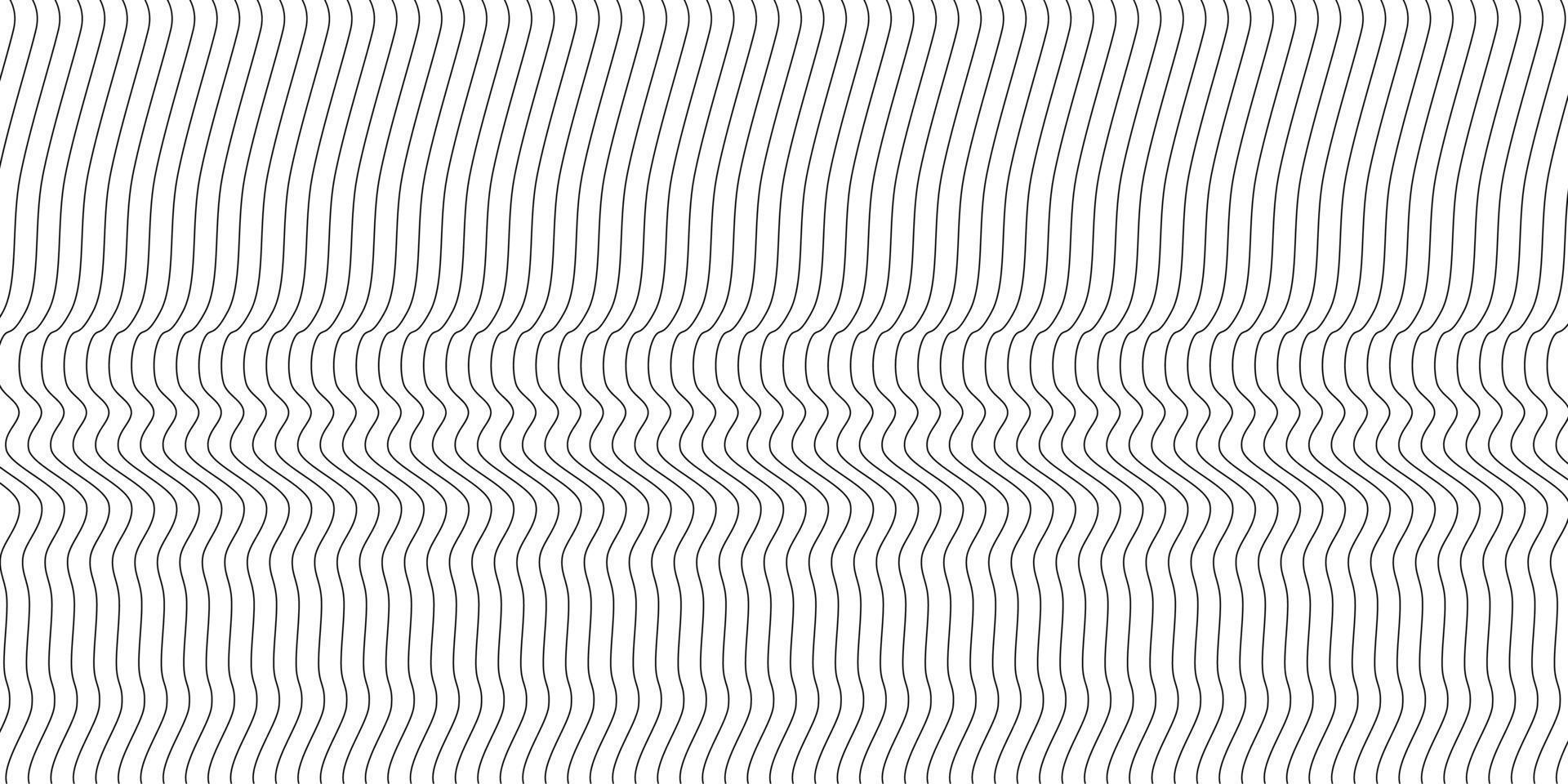 Abstract wavy background. Thin line on white vector