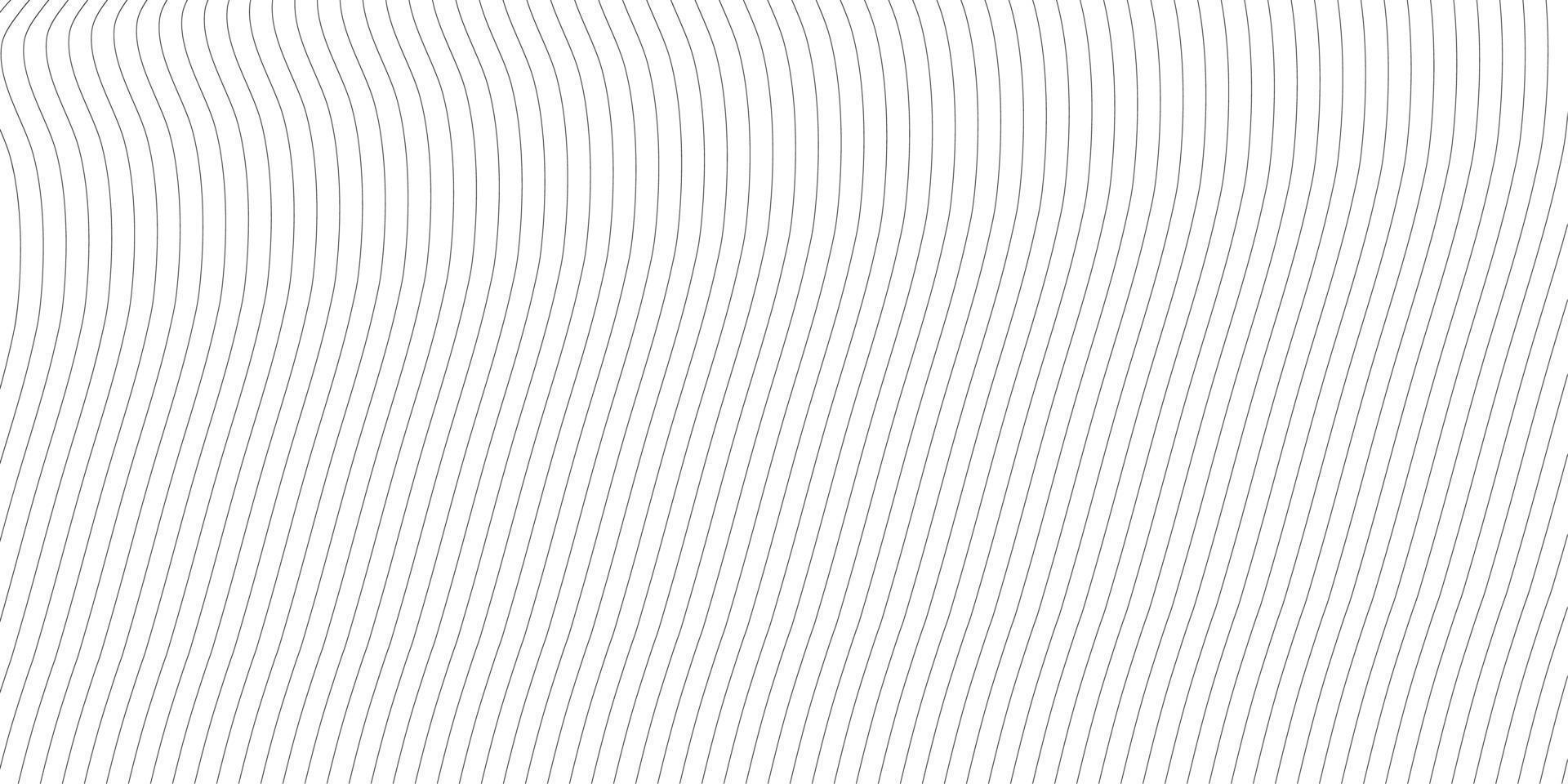 Abstract wavy background. Thin line on white vector