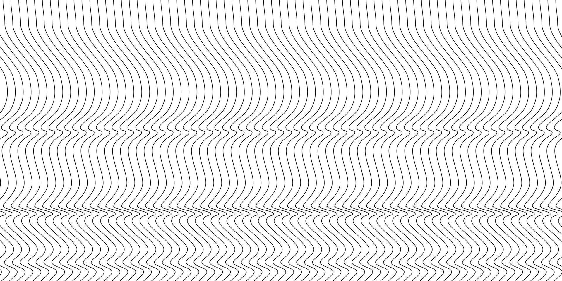 Abstract wavy background. Thin line on white vector