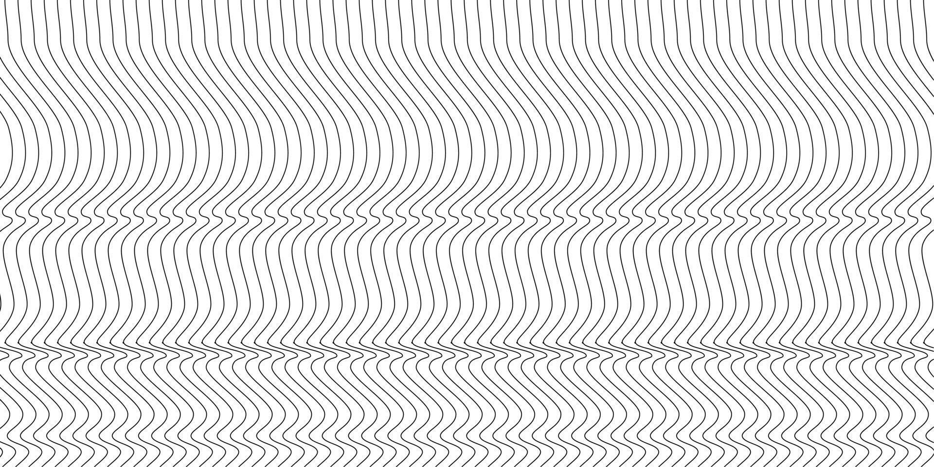 Abstract wavy background. Thin line on white vector