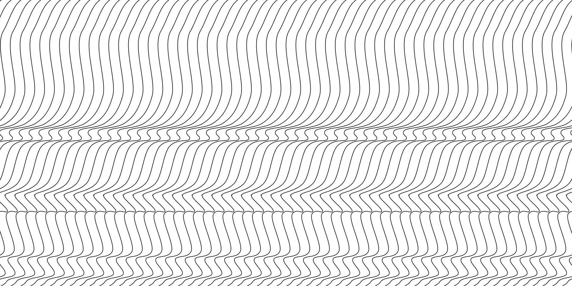 Abstract wavy background. Thin line on white vector