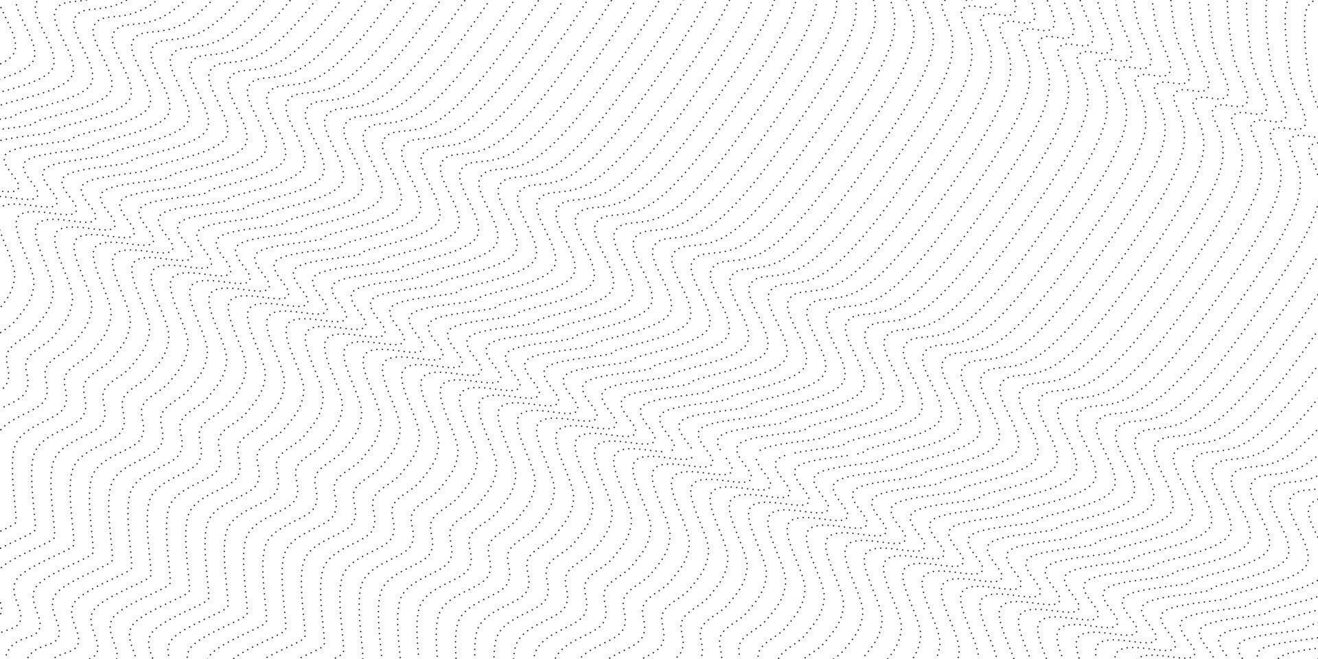 fondo ondulado abstracto. delgada línea en blanco. Fondo de estructura de partículas abstractas vector